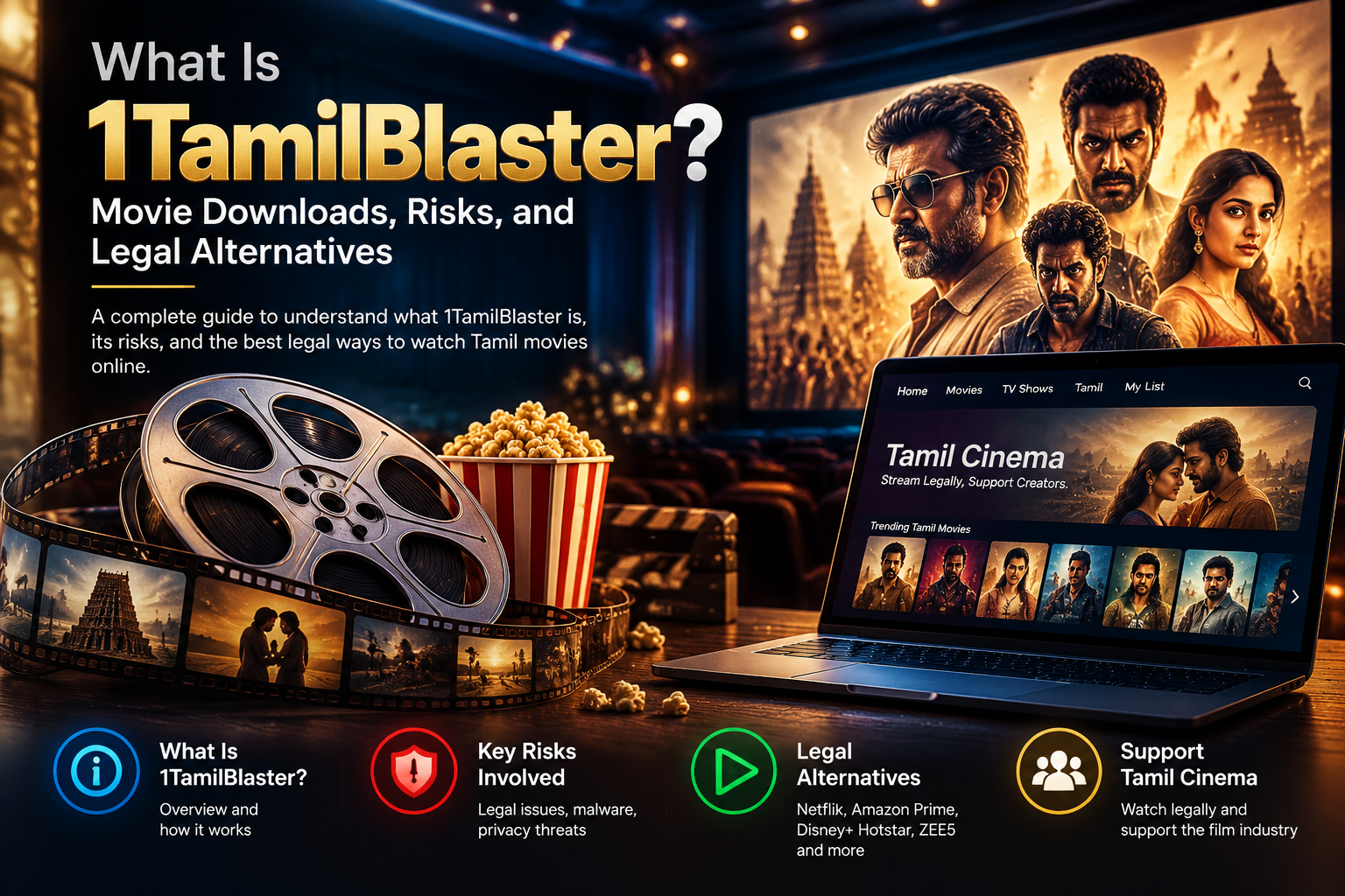 1TamilBlaster and Tamil movie streaming, copyright concerns, and legal viewing alternatives